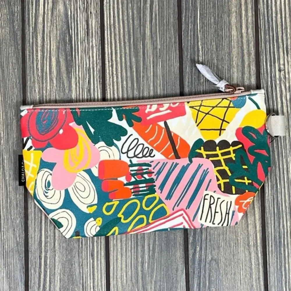 Chalo & Co‎ Artist Impressions Zipper Travel Makeup Cosmetic Bag Colorful